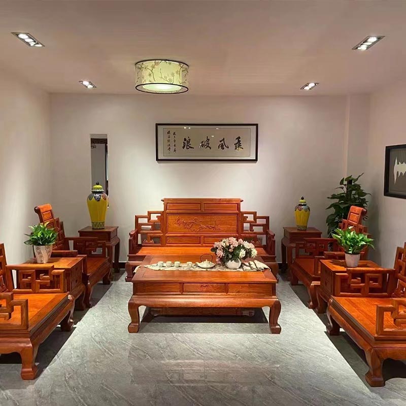 Rosewood møbler kinesisk stil massivt tre sofa